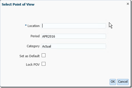 FDMEE Tutorial: Search Icon Missing from Select Point of View Dialog Box