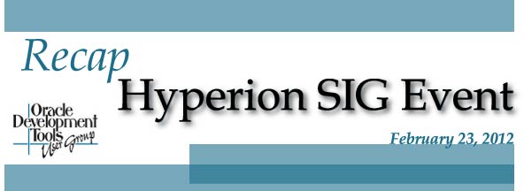 ODTUG Hyperion SIG Event Recap