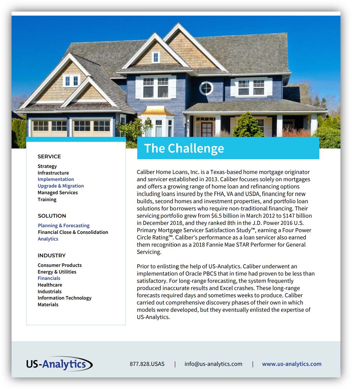 Case study caliber homes cover