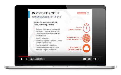 PBCS demo webinar replay