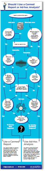 canned report vs ad hoc analysis landing page