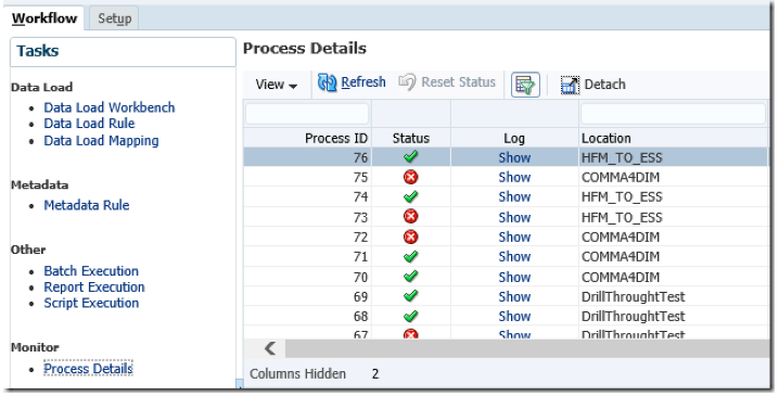 FDMEE Tutorial: Process Log Overcoming the API