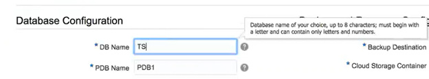 Database Configure